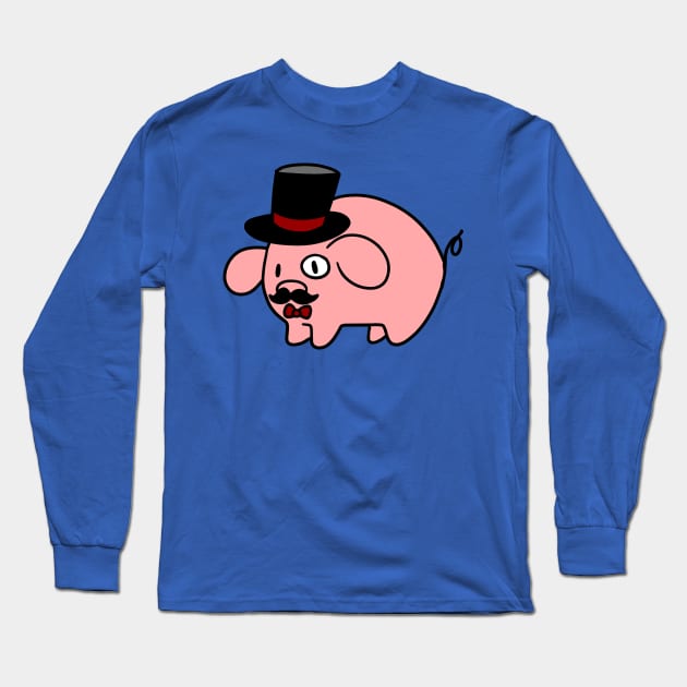 Fancy Pig Long Sleeve T-Shirt by saradaboru